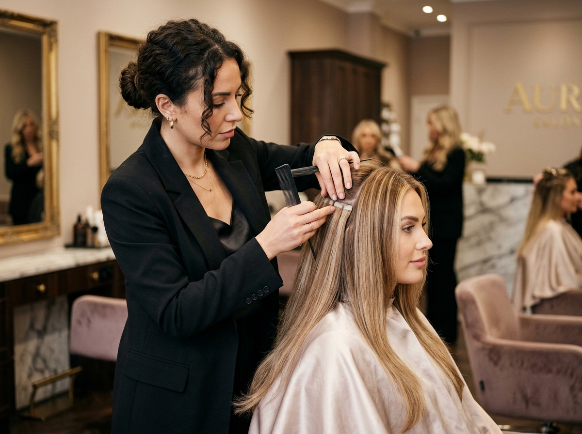 Aplicação de Mega Hair e Extensão na Maison Norrah
